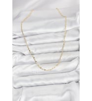 14K Gold Renk Pirinç Gemi Zinciri Kadın Kolye (CM) (Standart)