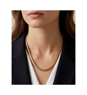 XUPING 14K GOLD RENK, BÜKLÜM KOLYE 50CM ACR9800