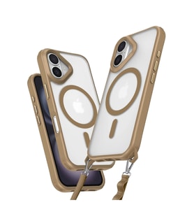 Durukar® iPhone 16 Plus Kılıf Enka Magsafe Silikon Kılıf - Desert