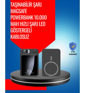 Alüminyum Alaşımlı, 20w Pd Hızlı Şarj Ve Manyetik Kablosuz Powerbank