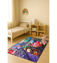 Modern Dijital Baskı Kaymaz Taban Çocuk ve Genç Odası Halısı H1003
