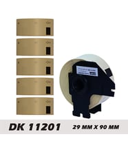 EcotagPlus Brother DK 11201 Etiket 29 mm x 90 mm - 6 x 400 Adet  + Tutucu