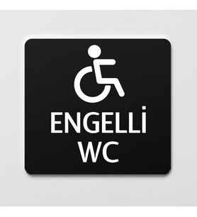 Engelli Tuvaleti Kapı Levhası Ofis Yönlendirme Kapı İsimlik Tabela
