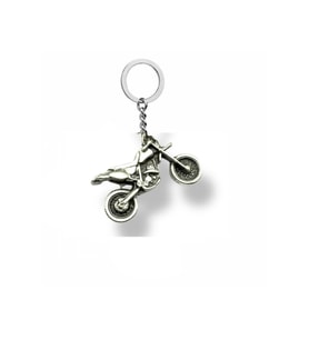 Vintage Motosiklet Figürlü Metal Anahtarlık – Özgürlüğün ve Hızın Sembolü