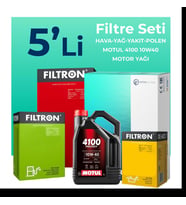 Filtron Jeep Grand Cherokee 3.1 Dizel Filtre Bakım Seti Motul Motor Yağlı (1999-2002) 5 Li