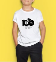 BK Gift 29 Ekim Tasarımlı Erkek Çocuk Beyaz Tişört-11, Arkadaşa Hediye, 29 Ekim Hediyesi Hediyesi, Trend Tişört, 100.Yıl Hediyesi
