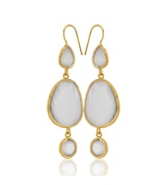Kadir Jewellery 22 Ayar Altına Kaplama Kadın Sallantılı Küpe -El İşçiliği Ve Hipoalerjenik Küpe