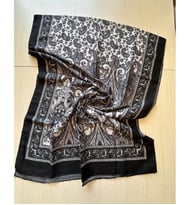 Polo Craft Soft Osmanlı Desen Şal 70 x 180 (Siyah-Yeşil)