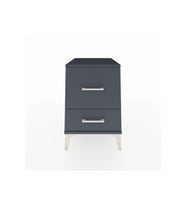 Kronos Komodin 2 Çekmeceli 44x59x64 Antrasit-Antrasit