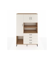 Hyperion Gardrop 7 Raflı 4 Çekmeceli 3 Kapaklı 132x44x195 Çam-Aytaşı