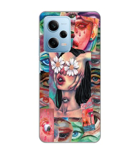 Redmi Note 12 Pro 5G Uyumlu Aesthetic Vintage Tasarımlı Şeffaf Telefon Kılıfı