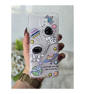 Xiaomi Redmi Note 9 PRO & Note 9S Uyumlu Baskılı Şeffaf Telefon Kılıfı