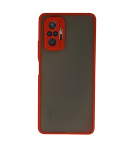 Xiaomi Redmi Note 10 Pro Kılıf Montreal Silikon Kapak - Kırmızı