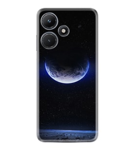 Infınix Hot 30i Kılıf Resimli Desenli Silikon Platinium Series Midnight Moon 1802