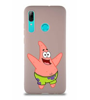 Huawei P Smart 2019 Soft Premier Kapak Patrick Yıldız Tasarımlı Silikon Kılıf - Pudra (Şeffaf)