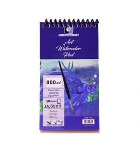 Alex Schoeller Art Watercolour Pad 14,85x8 cm Spiralli Suluboya Defteri 300 gr 10 yp 