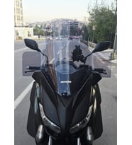 MOTOCAM Yamaha Xmax Ön Cam 2014-2017 Model 59cm Füme Renkli 4mm ELCİKLİ