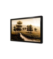 Nehir Çerçeveli Cam Tablo
