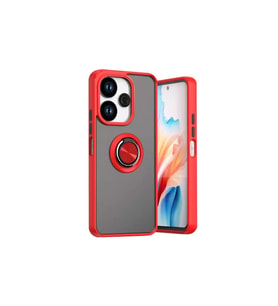 Xiaomi Redmi 13 4g Kılıf Montreal Yüzüklü Silikon Kapak - Kırmızı