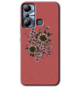 İnfinix Hot 20i Kılıf HD Desen Baskılı Kılıf - Retro Çiçek