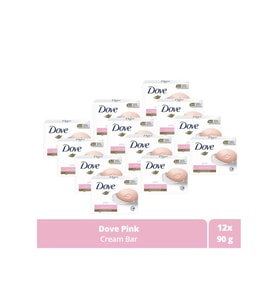 Dove Beauty Cream Bar Katı Güzellik Sabunu Pink Nemlendirici Etkili 90 g x12