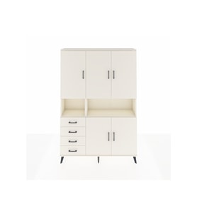Arges Gardrop 7 Raflı 4 Çekmeceli 5 Kapaklı 132x30x195 Aytaşı-Aytaşı