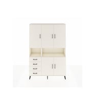 Arges Gardrop 7 Raflı 4 Çekmeceli 5 Kapaklı 132x30x195 Aytaşı-Aytaşı