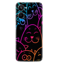 10 Kılıf Silikon Desen Özel Seri Neon Cats 1790
