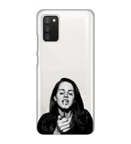 Samsung Galaxy A02S Uyumlu Lana Del Rey Desenli Şeffaf Telefon Kılıfı