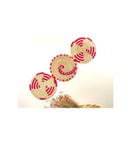 Phoenix Hasır Duvar Süsü 3'Lü Set 30 Cm Fuşya
