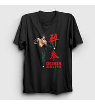 Presmono Unisex Siyah Drunken Master V2 Jackie Chan T-Shirt 331940tt