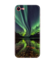 Apple iPhone 5 6 7 8 Plus Se XR Kılıf Desemli Silikon Kuzey Işıkları 1327