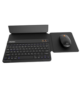 Meetion BTC9660 Siyah Ultra İnce Manyetik Kılıflı Kablosuz Türkçe Klavye-Mouse Seti