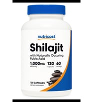 Nutricost Shilajit  (1,000 mg Shilajit Per Serving), 120 Capsul.Tr Tek Yetkili SATICISI OZELSPORCUGIDALARI'DIR.3933 (Renksiz)