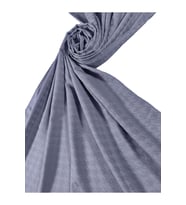 Enba Viskon Jakarlı Kaz Ayağı Desenli Şal 75x190 cm (Gümüş)