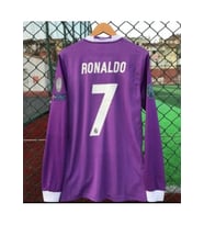 Uzun Kol Ronaldo Mor 2018 Real. Madrid. Şampiyonlar Ligi Yetişkin Forması