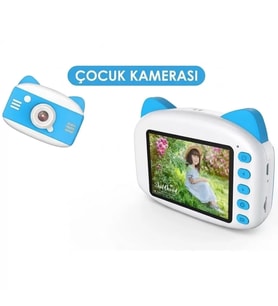 X900 Dijital Çocuk Fotoğraf Makinesi Selfie Kamera 3.5 İnç Dijital Çocuk Kamerası 1080p (mavi)