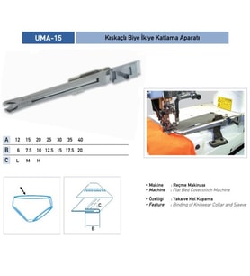 Bant Reçme İkiye Katlama Apara 14X7mm / UMA-15