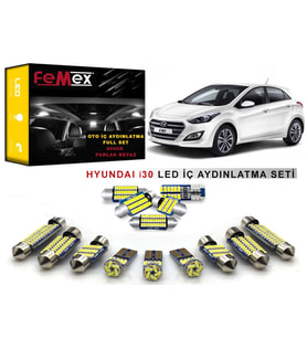 Hyundai i30 LED İç Aydınlatma Ampul Seti FEMEX Parlak Beyaz