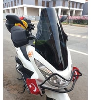 MOTOCAM Honda PCX Ön Cam 2014-2017 Model 65cm Siyah Renkli 4mm ORTA BOYLU