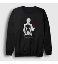 Presmono Unisex Siyah Kr Anime Death Note Sweatshirt 129487tt