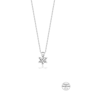 Union Zirconia Kadın Minimal Tektaş Gümüş Kolye