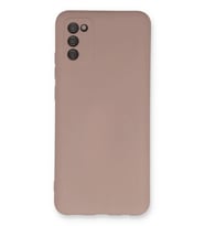 Durukar® Samsung Galaxy A03S Kılıf Nano içi Kadife Silikon - Pudra