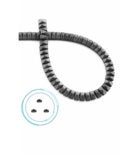 Hematit Doğal Taş Mat Gri Piramit Kesim Çift Delik 6x3mm Dizi [AA]