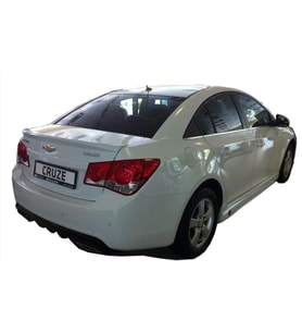 Chevrolet Cruze Uyumlu Sedan (2009 - 2013) Arka Tampon Eki - Difüzör (Plastik)