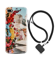 General Mobile GM8 Go GM9 GM20 Pro Plus Kılıf Boyun Askılı Silikon Gerçek Çiçekler 1743