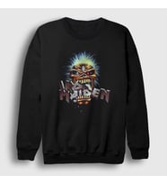 Presmono Unisex Siyah Eat Iron Maiden Sweatshirt