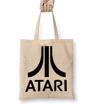 Atari Logo Vintage Bez Çanta Uzun Saplı