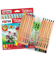 Fatih Kuru Boya Natural Üçgen Jumbo Triboo Tam Boy 12 Renk 33426