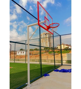 Standart Basketbol Potası Sabit Çember 105*180 12 mm Akrilik Cam Panya